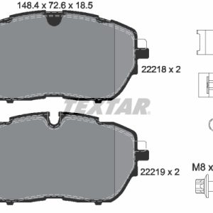 Set placute frana TEXTAR 2221801 – PEOUGET | AutoRival