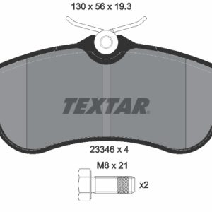 Set placute frana TEXTAR 2334602 – PEOUGET | AutoRival