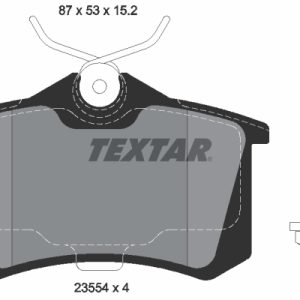 Set placute frana TEXTAR 2355401 – PEOUGET | AutoRival