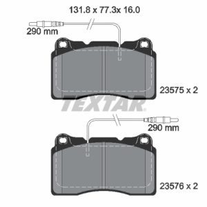 Set placute frana TEXTAR 2357501 – PEOUGET | AutoRival