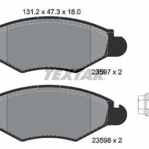Set placute frana TEXTAR 2359703 – PEOUGET | AutoRival