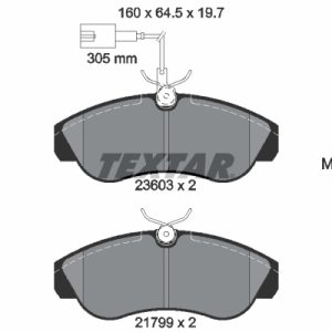 Set placute frana TEXTAR 2360301 – PEOUGET | AutoRival
