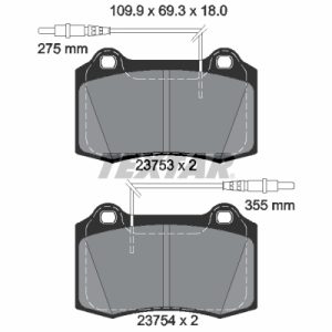 Set placute frana TEXTAR 2375301 – PEOUGET | AutoRival