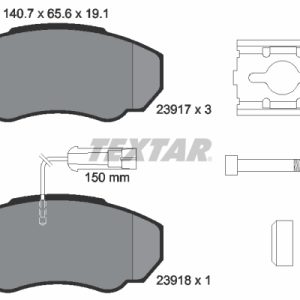 Set placute frana TEXTAR 2391701 – PEOUGET | AutoRival