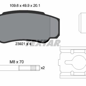Set placute frana TEXTAR 2392101 – PEOUGET | AutoRival