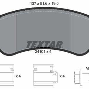 Set placute frana TEXTAR 2410101 – PEOUGET | AutoRival