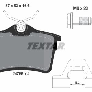 Set placute frana TEXTAR 2476501 – PEOUGET | AutoRival