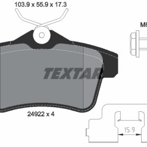Set placute frana TEXTAR 2492201 – PEOUGET | AutoRival