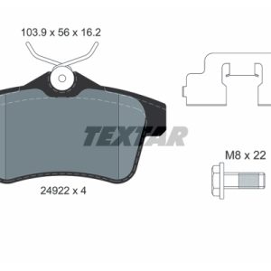 Set placute frana TEXTAR 2492204 – PEOUGET | AutoRival