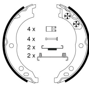 Set saboti frana frana de mana TEXTAR 91064800 – PEOUGET | AutoRival