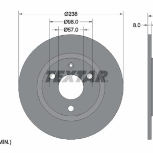 Disc frana TEXTAR 92038500 – PEOUGET | AutoRival