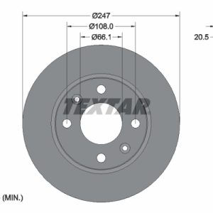 Disc frana TEXTAR 92043103 – PEOUGET | AutoRival
