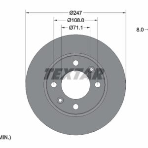 Disc frana TEXTAR 92055003 – PEOUGET | AutoRival