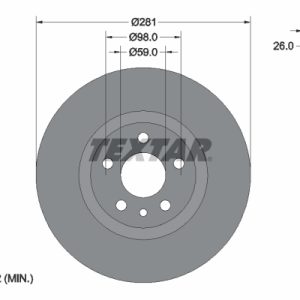 Disc frana TEXTAR 92074003 – PEOUGET | AutoRival