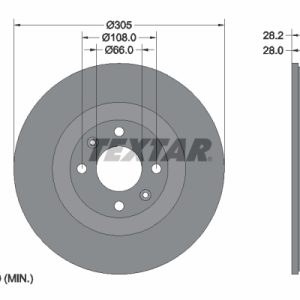 Disc frana TEXTAR 92097103 – PEOUGET | AutoRival
