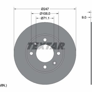 Disc frana TEXTAR 92111703 – PEOUGET | AutoRival