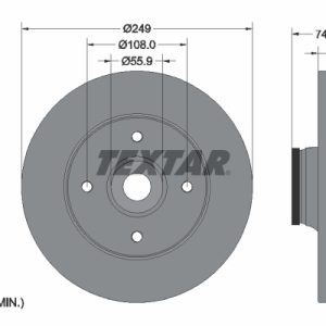 Disc frana TEXTAR 92194103 – PEOUGET | AutoRival