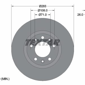 Disc frana TEXTAR 92267903 – PEOUGET | AutoRival