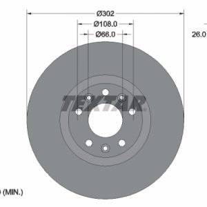 Disc frana TEXTAR 92268103 – PEOUGET | AutoRival