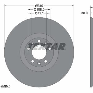 Disc frana TEXTAR 92268203 – PEOUGET | AutoRival