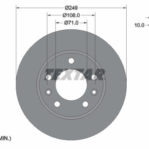 Disc frana TEXTAR 92269103 – PEOUGET | AutoRival