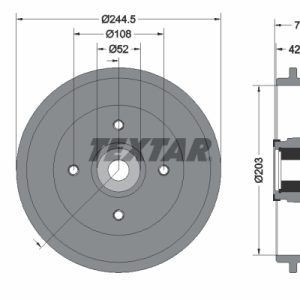 Tambur frana TEXTAR 94041200 – PEOUGET | AutoRival