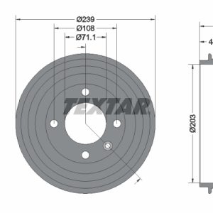 Tambur frana TEXTAR 94049500 – PEOUGET | AutoRival