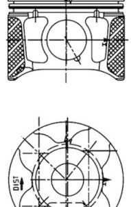 Piston KOLBENSCHMIDT 40179610 – PEOUGET | AutoRival