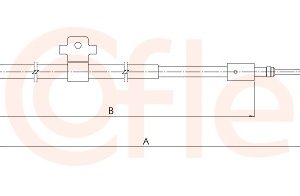 Cablu frana de parcare COFLE 1.PE001 – PEOUGET | AutoRival