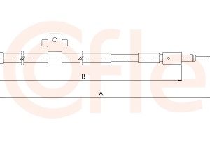 Cablu frana de parcare COFLE 1.PE003 – PEOUGET | AutoRival
