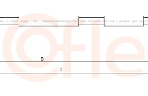 Cablu frana de parcare COFLE 10.4708 – PEOUGET | AutoRival