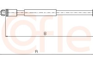 Cablu frana de parcare COFLE 10.4712 – PEOUGET | AutoRival