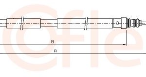 Cablu frana de parcare COFLE 10.4721 – PEOUGET | AutoRival