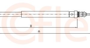 Cablu frana de parcare COFLE 10.4722 – PEOUGET | AutoRival
