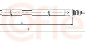 Cablu frana de parcare COFLE 10.4733 – PEOUGET | AutoRival