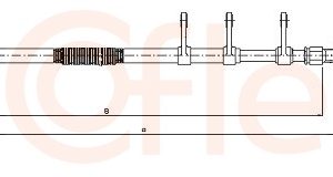 Cablu frana de parcare COFLE 10.4741 – PEOUGET | AutoRival