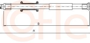 Cablu frana de parcare COFLE 10.4744 – PEOUGET | AutoRival