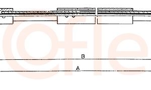 Cablu frana de parcare COFLE 10.6011 – PEOUGET | AutoRival