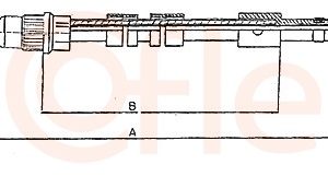 Cablu frana de parcare COFLE 10.6024 – PEOUGET | AutoRival