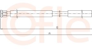 Cablu frana de parcare COFLE 10.6031 – PEOUGET | AutoRival