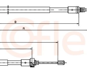 Cablu frana de parcare COFLE 10.6035 – PEOUGET | AutoRival
