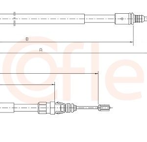 Cablu frana de parcare COFLE 10.6036 – PEOUGET | AutoRival