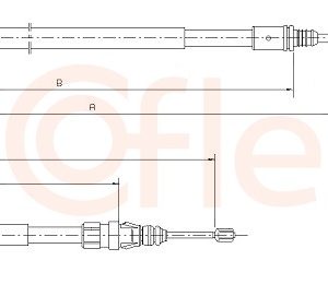 Cablu frana de parcare COFLE 10.6037 – PEOUGET | AutoRival