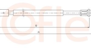 Cablu frana de parcare COFLE 10.6043 – PEOUGET | AutoRival