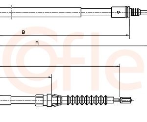 Cablu frana de parcare COFLE 10.6045 – PEOUGET | AutoRival