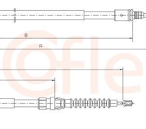 Cablu frana de parcare COFLE 10.6046 – PEOUGET | AutoRival