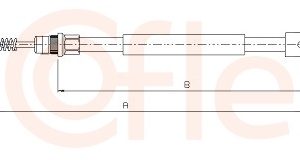 Cablu frana de parcare COFLE 10.6202 – PEOUGET | AutoRival
