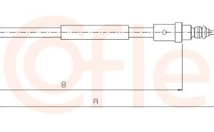 Cablu frana de parcare COFLE 10.6203 – PEOUGET | AutoRival