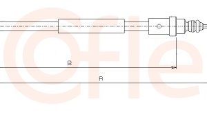 Cablu frana de parcare COFLE 10.6212 – PEOUGET | AutoRival