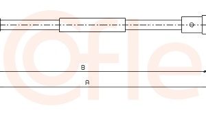 Cablu frana de parcare COFLE 10.6213 – PEOUGET | AutoRival